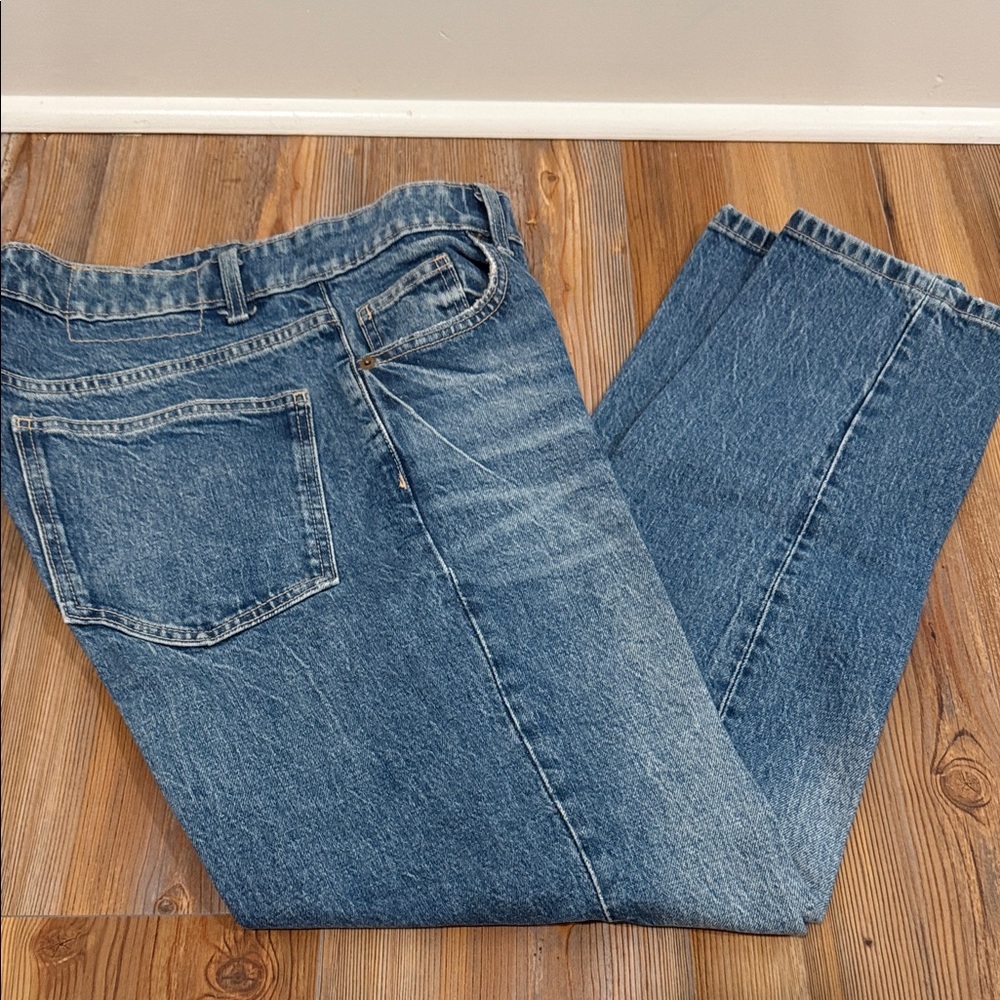 Zara Women's Straight Leg Blue Jeans